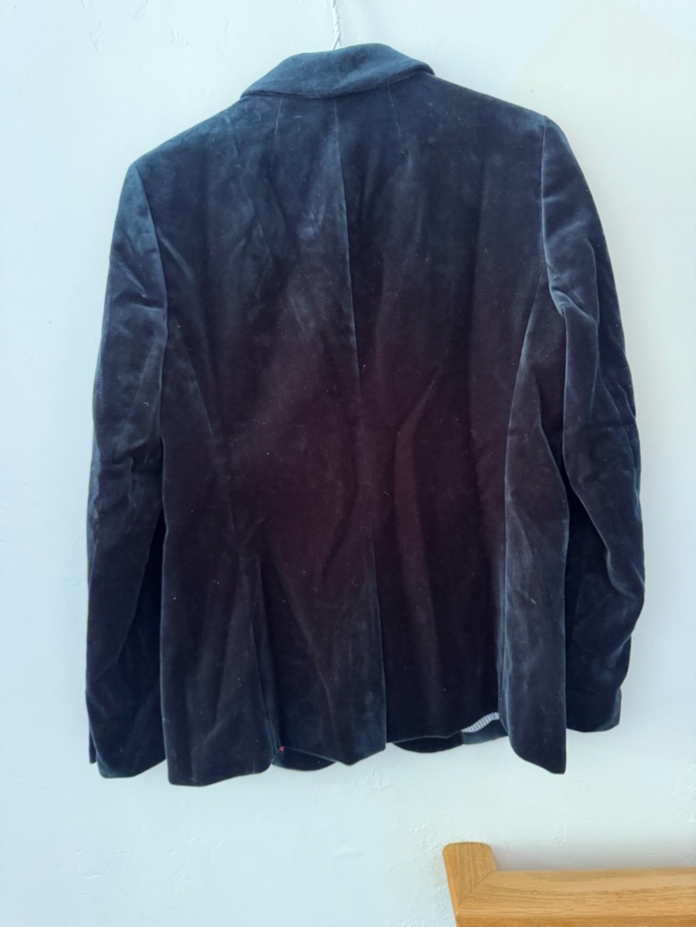 J. Crew Velvet Single-Button Blazer in Black - Picture 3 of 4